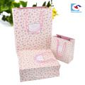 OEM custom luxury high quality printed paper gift bag with PP handle